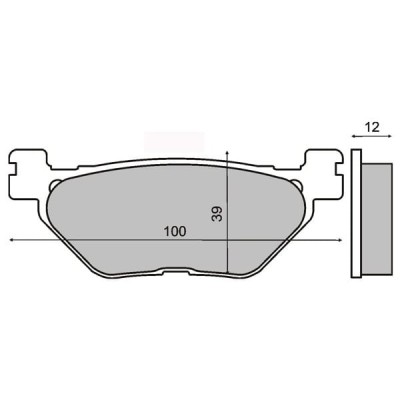 Placute frana sinter Yamaha XP 500 T MAX spate Cod Produs: MX_NEW 225101413RM foto