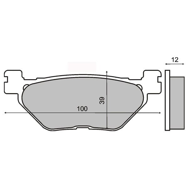 Placute frana sinter Yamaha XP 500 T MAX spate Cod Produs: MX_NEW 225101413RM