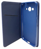 Husa tip carte cu stand Smart Magnet (romburi) bleumarin pentru Samsung Galaxy J3 (SM-J320F) (2016)