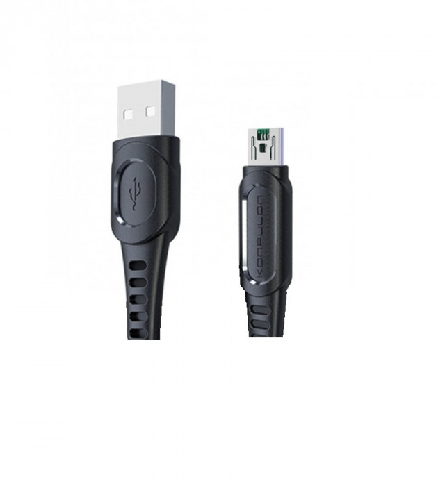 Cablu incarcare telefon USB micro 4A Konfulon DC24 negru