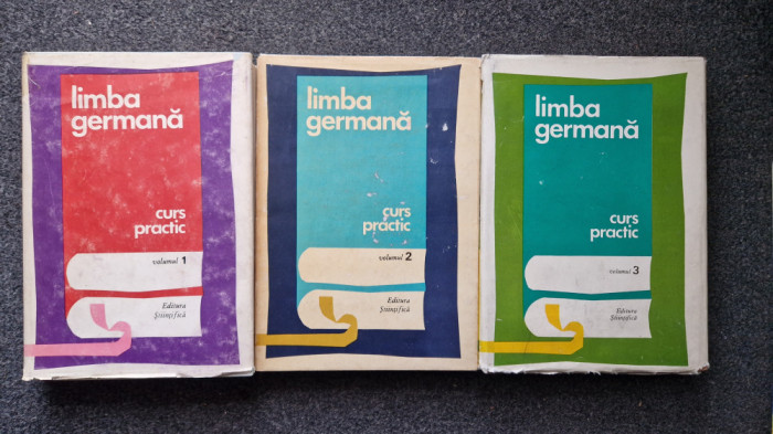 LIMBA GERMANA CURS PRACTIC - Livescu, Savin, Abager (3 volume, set complet)