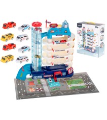 Garaj cu parcare pe 5 nivele si 8 masinute, lift electric, 46cm x 23cm x 42cm
