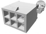 Soclu cablu-placă Mini Universal MATE-N-LOK 4.14mm 600V, TE Connectivity