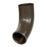 Cot evacuare burlan pentru sistem pluvial, Bilka, metalic, maro inchis (RAL 8019), lucios, D 90 x 0.6 mm