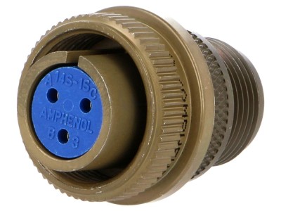 Conector circular mamă 3 pini, 13A foto