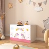 Cutie pentru jucarii Oleiros 40x60x30cm motiv unicorn [en.casa] HausGarden Leisure