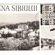 CP Ocna Sibiului - Mozaic, RPR, circulata 1963, stare buna