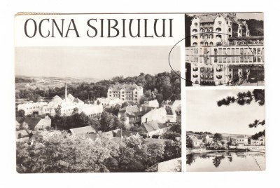CP Ocna Sibiului - Mozaic, RPR, circulata 1963, stare buna foto