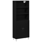 Cumpara ieftin Bufet Stejar Negru 69.5x34x180 cm Lemn tehnic
