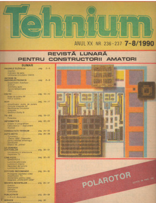 C10392 - REVISTA TEHNIUM, 7-8/ 1990 foto