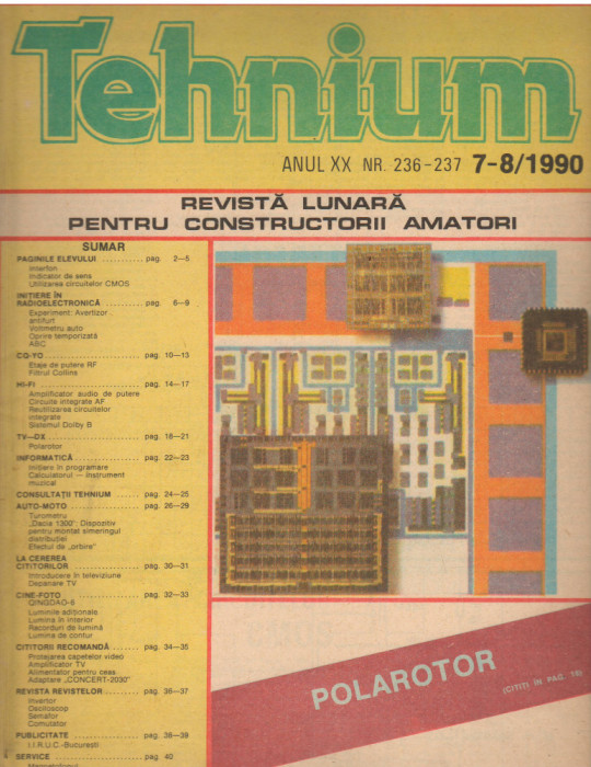 C10392 - REVISTA TEHNIUM, 7-8/ 1990