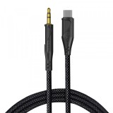 Cablu Audio USB-C - 3.5mm Lito LA02, 1m, Negru