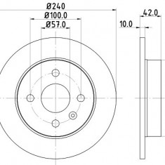 Disc frana BMW Seria 5 (E39) (1995 - 2003) KRIEGER 0950004275