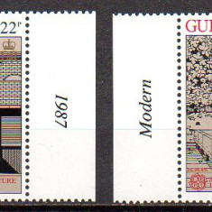Guernsey 1987, EUROPA CEPT, serie neuzată, MNH