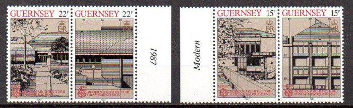 Guernsey 1987, EUROPA CEPT, serie neuzată, MNH