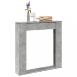 Mască Șemineu Decorativă vidaXL Gri Beton 100x20x100cm Lemn Prelucrat Raft Superior Design Modern Siguranță Sporită