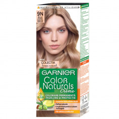 Vopsea de Par Permanenta Garnier Color Naturals 9N, Blond Foarte Deschis, 110 ml, Fara Amoniac, Vopsea de Par, Vopsea de Par Permanenta, Vopsea de Par