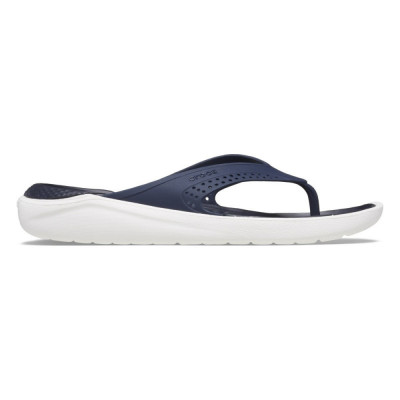 Slapi Crocs LiteRide Flip Albastru - Navy foto