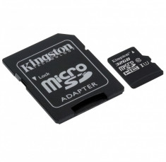 Card memorie Kingston microSDXC, 32GB, Canvas Select 80R, clasa 10 UHS-I (SDCS/32GB) + adaptor foto