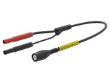 Cablu de măsurare ST&Auml;UBLI BNC - mufă Banană 4mm x2, cod 66.1052-160