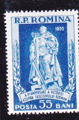 ROMANIA 1955 - ZIUA VICTORIEI, MNH - LP 385 foto