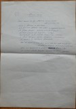 Cumpara ieftin Pagina manuscris de Virgil Teodorescu ,poezia Proprietate privata, avangarda