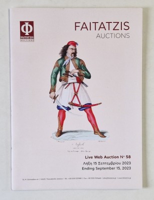 FAITATZIS AUCTIONS , CATALOG DE LICITATIE , No.58 , SEPTEMBER , 2023 foto