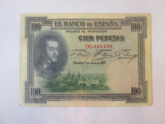 Spania 100 Pesetas 1925 foto