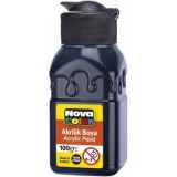 Culoare acrilica 100 ml, negru, Nova Color
