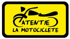 Stiker moto &amp;amp;quot;Atentie la motociclete V2&amp;amp;quot; - SMAM5689 foto