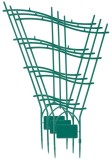 Grilaj suport pentru flori si plante cataratoare, verde, 3 buc