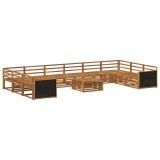 vidaXL Seturi de canapele 11 pcs Lemn Solid de Acacia 3383912