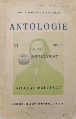 Antologie (volumul 3, 1925) - 1925 - Constantin I. Bondescu ($Q101) foto