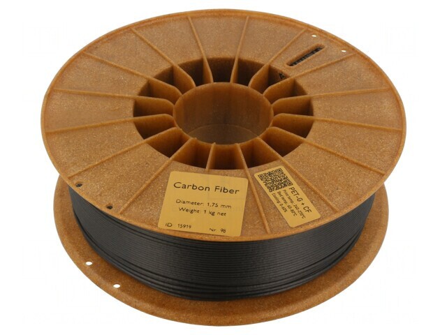 Filament PET-G CF 1,75mm Negru 1kg