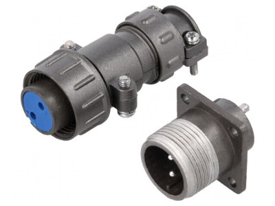 Conector Circular Soclu și Mufă 2 PIN 5A foto