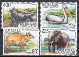 Gabon 1983 fauna MI 860-863 MNH ww82