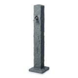 Masca robinet de gradina, cu adaptor furtun, efect granit, antracit, 24x98 cm, Prosperplast