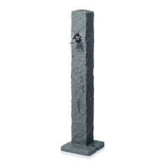 Masca robinet de gradina, cu adaptor furtun, efect granit, antracit, 24x98 cm, Prosperplast