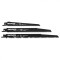 Panza, lama, fierastrau tip sabie, pentru lemn, set 3 piese, HCS, 150/200/240 mm, Graphite