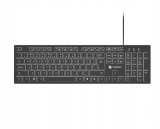 Tastatura Natec Herring Slim, negru/alb