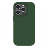Lemontti Husa Liquid Silicon MagCharge iPhone 14 Pro Max Verde (protectie 360&deg;, material fin, captusit cu microfibra)