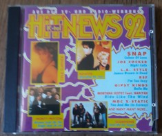 CD Hit News '92 *Roxette,Snap,Scorpions,J.Cocker,Gypsy Kings [CD Compilation]