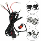 Kit Cablaj cu releu, siguranta si buton on/off pentru montare proiectoare/led bar moto,atv,auto, 12V, 40A