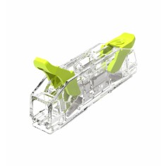 Clema conectare 2 fire 0.2-4mm &sup2; cupru litat flexibil si masiv solid 400V 32A, transparenta tip push-in