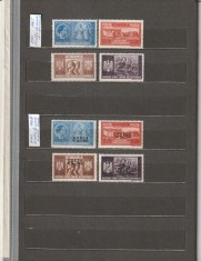 ROMANIA 1941 LP 146 I LP 146 III FRATIA DE ARME ROMANO-GERMANA SERIE + SERIE SUPRATIPAR ODESA MNH NESTAMPILATE