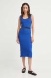 Answear Lab rochie midi, mulată