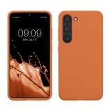Husa Kwmobile pentru Samsung Galaxy S23, Portocaliu, Silicon, KWM000017WB043C, Carcasa