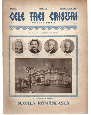 Cele trei Crisuri - revista culturala ian-febr 1935 fondator: George Bacaloglu foto