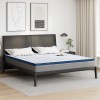 VidaXL Păturile pentru saltea Alb și albastru 180 x 200 cm