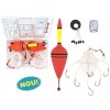 Set 2 monturi novac/fitofag cu ace, pluta si greutate + cutie pastrare, Baracuda